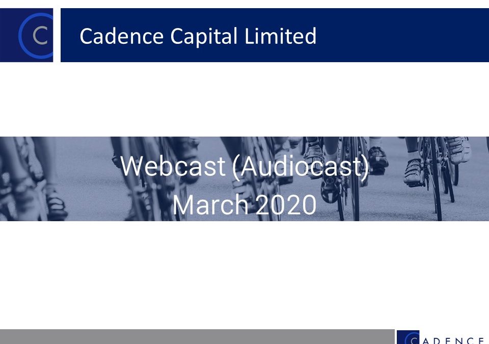 March 2020 Quarterly Webcast (Audiocast)